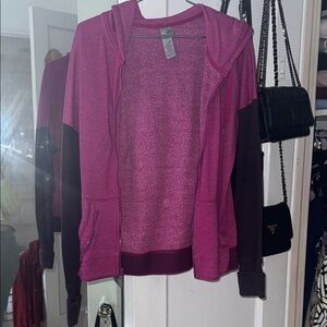 Champion Fuchsia and Plum Zip-Up Hoodie